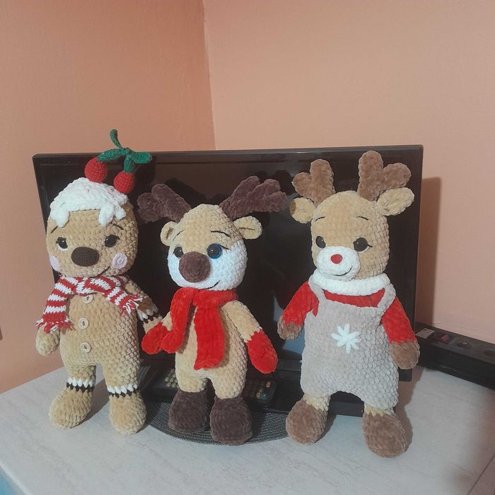 Плетени плюшени играчки 3 за 100лв.