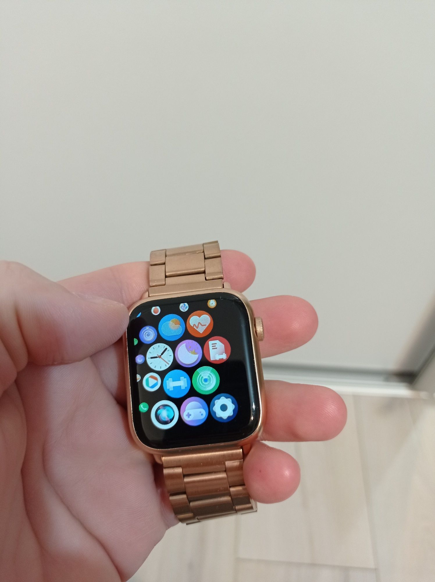 Ceas smartwatch android rose gold