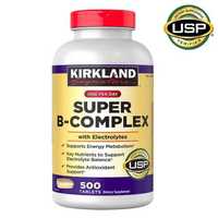Super B-Complex, 500 таб Kirkland Signature Витамин В США