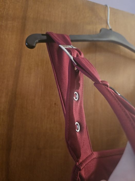 Rochie rosie scurta goth