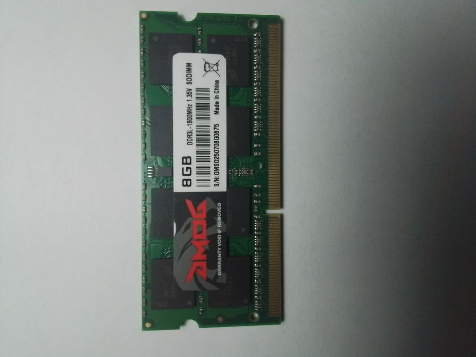 ОЗУ для ноутбука типа DDR3L на 8 гб