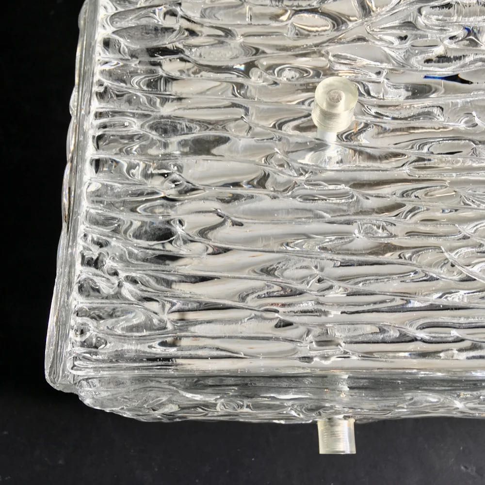 Lampa plafoniera cristal ice glass originala Kalmar Franken Austria XL