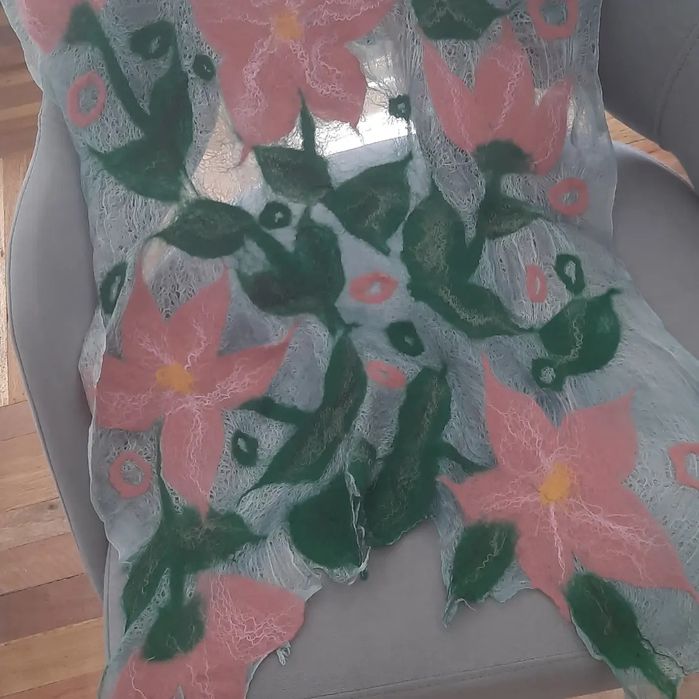 Шарфы на натуральном шелке