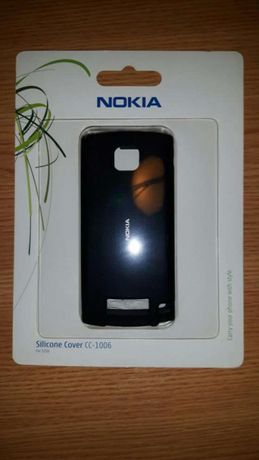Husa silicon neagra Nokia 5250 silicone cover CC-1006, originala NOUA!
