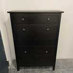 Икеа Hemnes шкаф за обуви черен