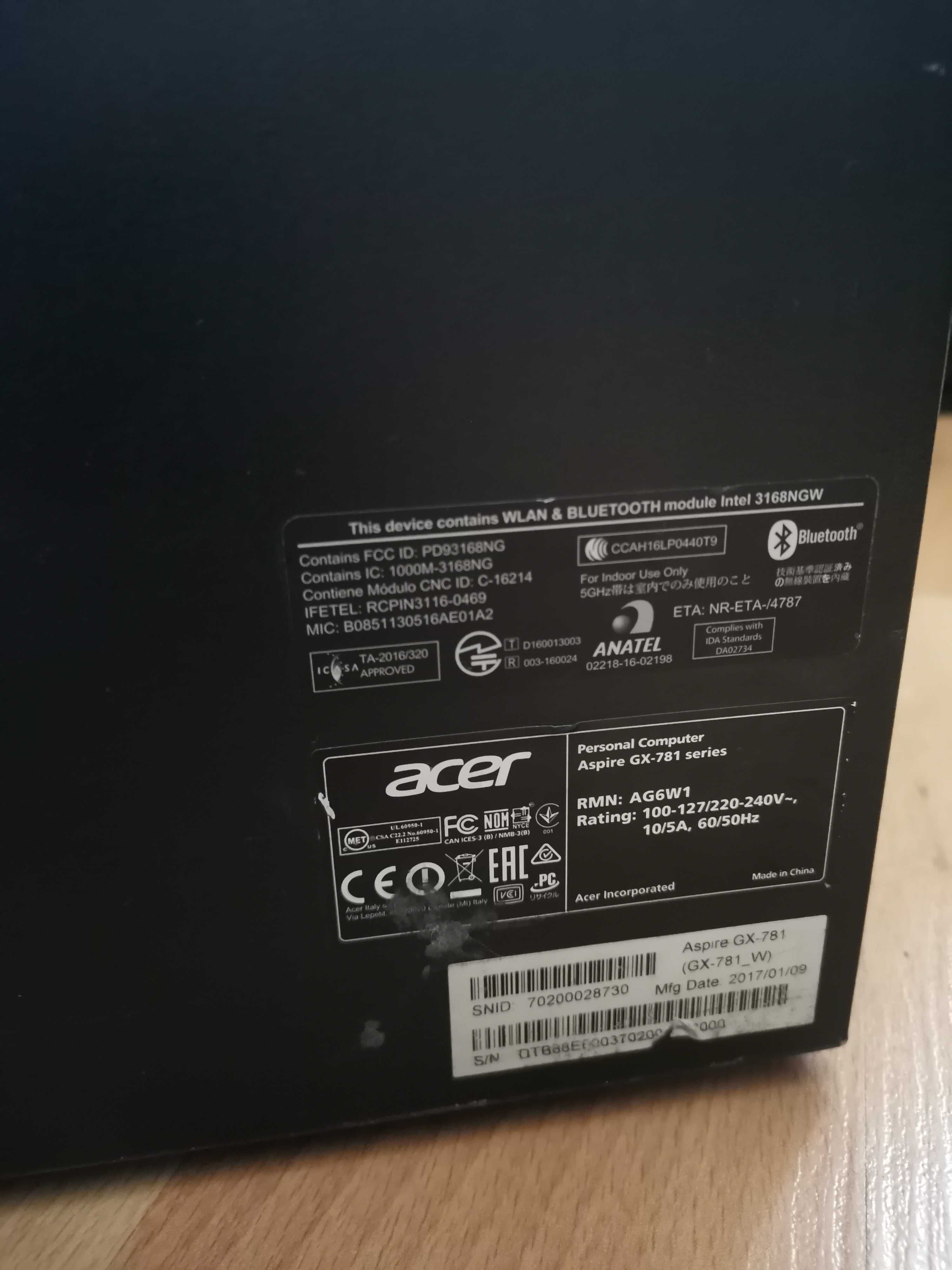 Acer aspire GX-781 I7 7Th/геймърски компютър/