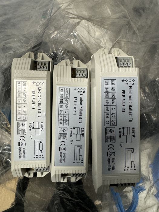 Электронный балласт 1х18вт для люминисцентных ламп