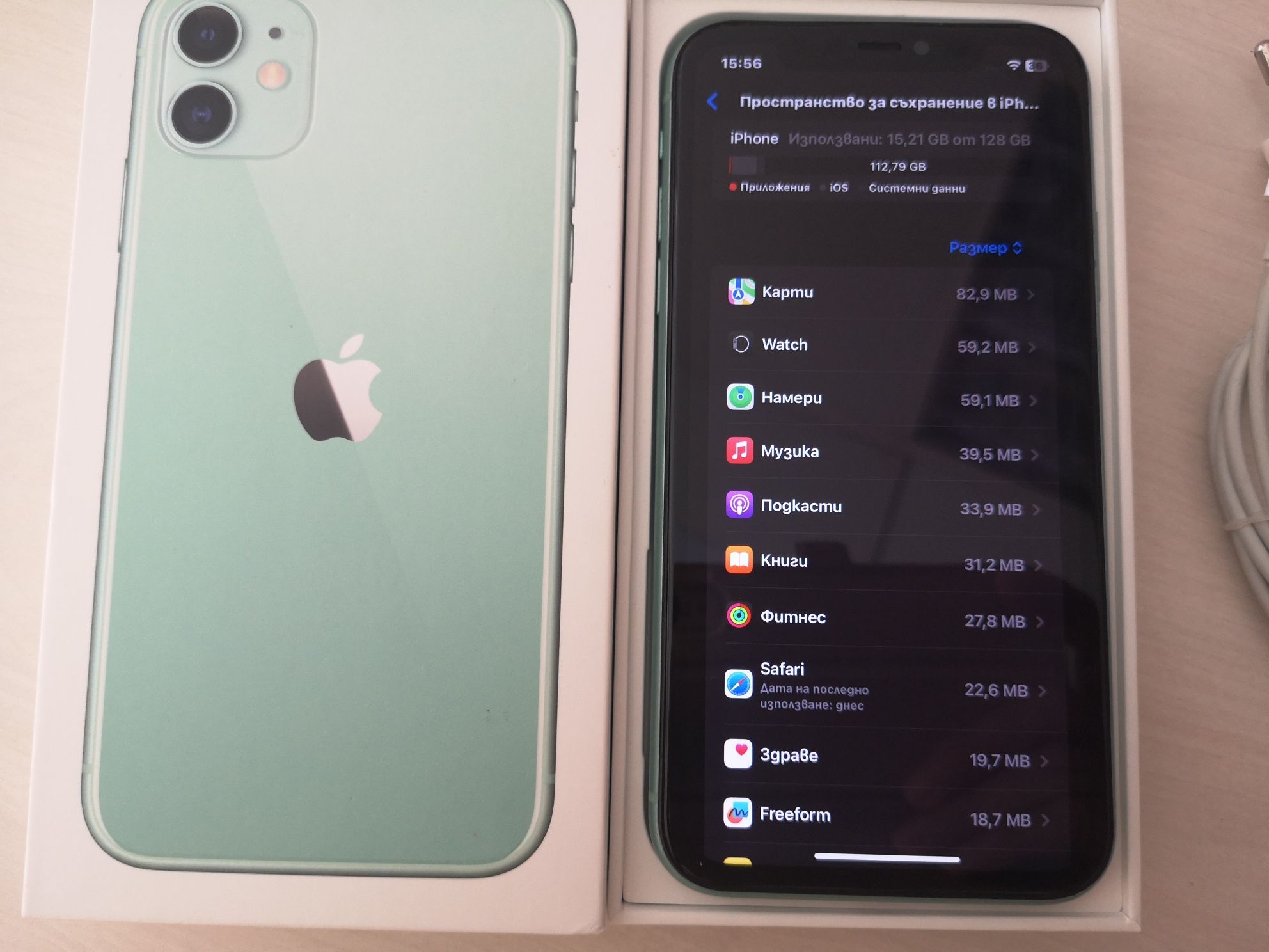Iphone 11-128gb Green /100 %Battery health