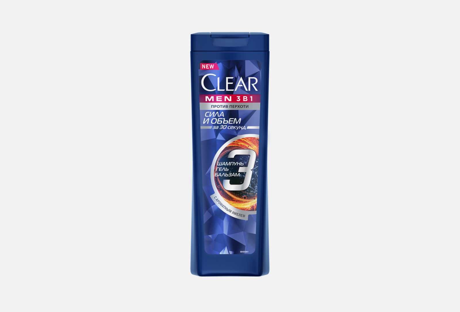 Шампуни для волос Clear Men.