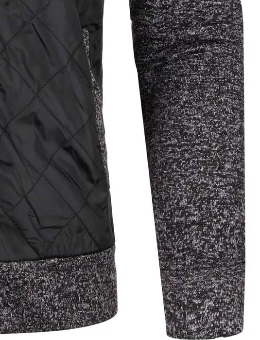 Мъжко стилно горнище с цип, налично в сиво и черно