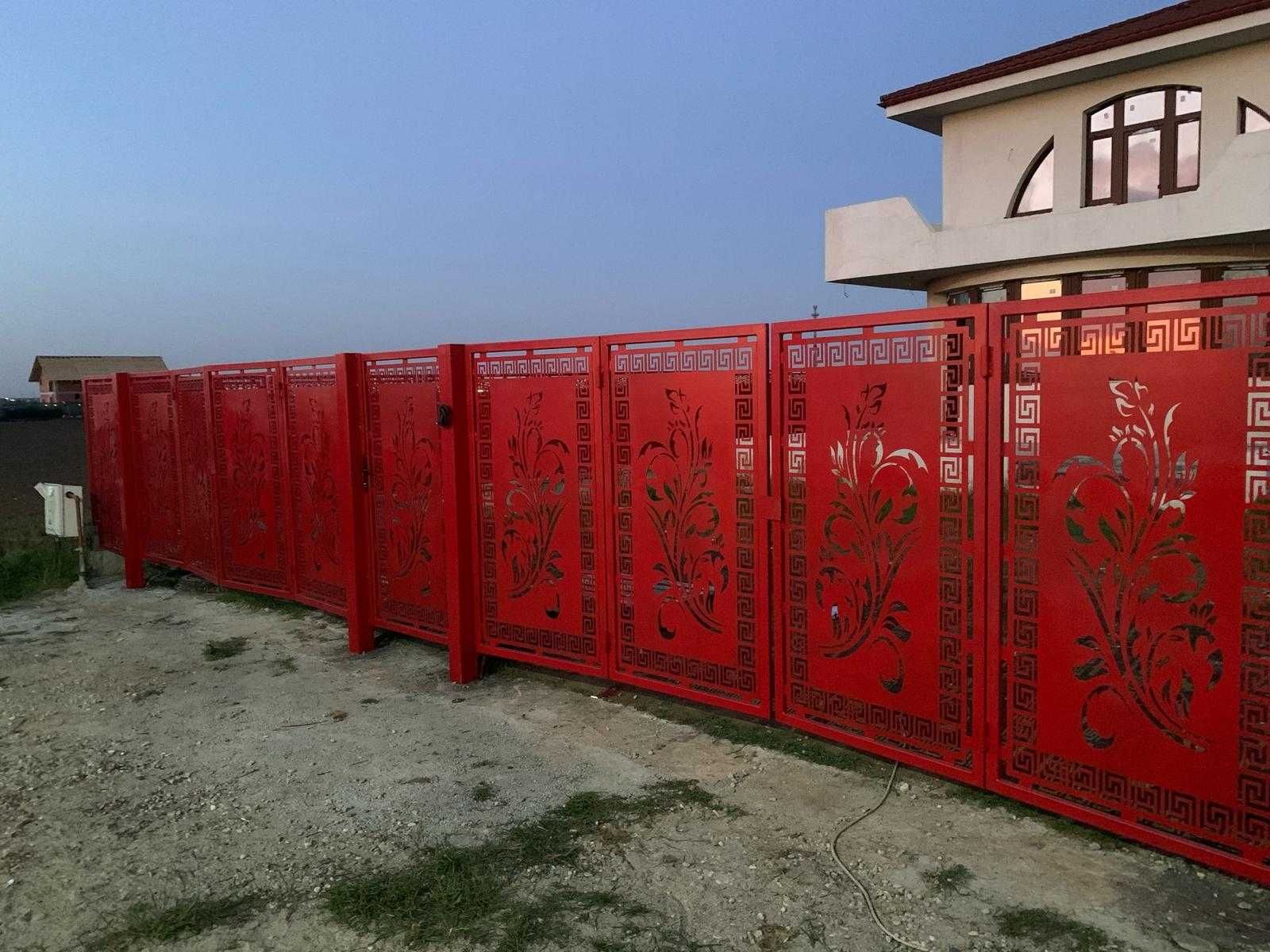 Debitare laser tabla pentru garduri, porti, balcoane, balustrade