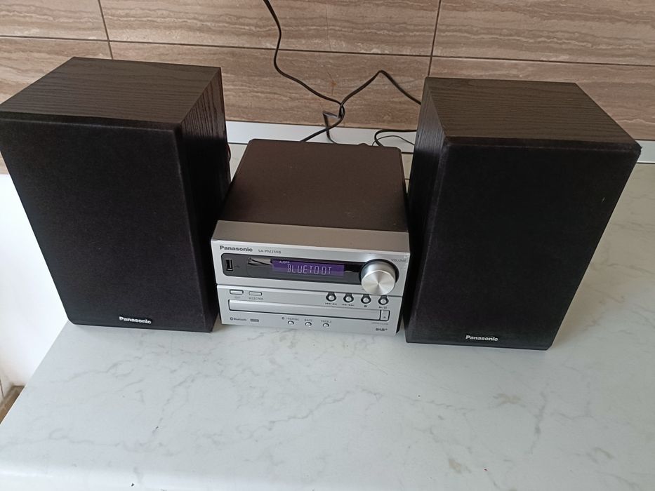 Panasonic SA PM 250 B, sistem audio, Bluetooth, USB, FM, CD player