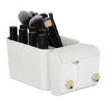 Organizator cosmetic de perete 4 compartimente cu autoadeziv montare