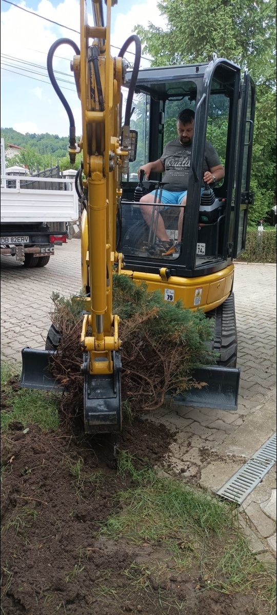 Miniexcavator cu operator de inchiriat