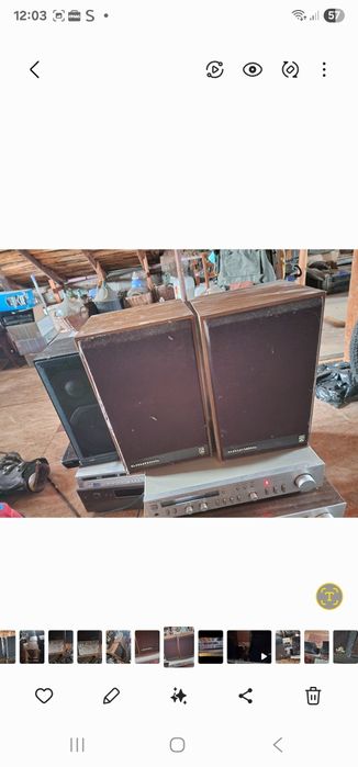 Colectie de boxe vechi Philips Grundig Universum Pilot Magnat SONY
