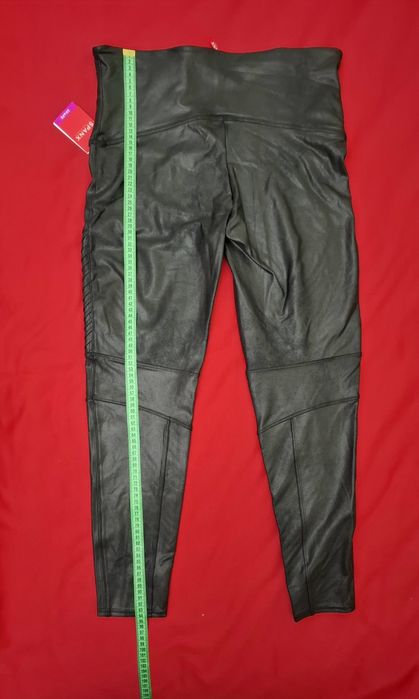Colanti damă SPANX Faux LEATHER MOTO LEGGINGS XXL noi etichetă 140 Lei