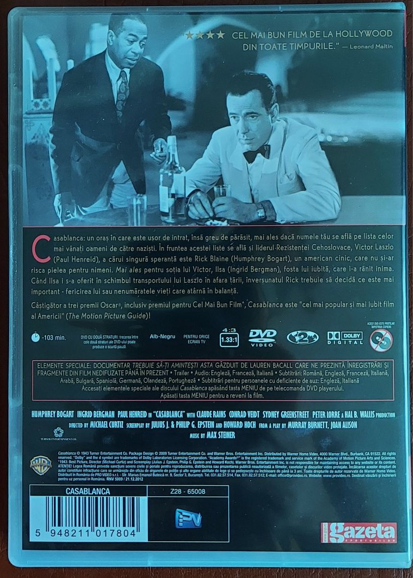 Film DVD Casablanca