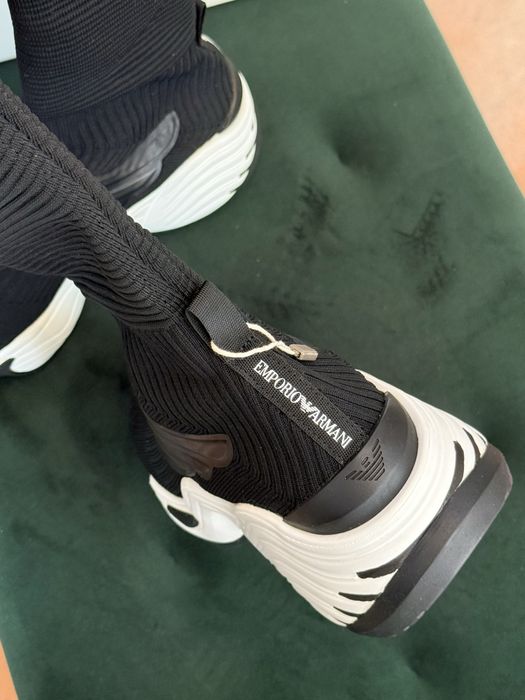 Дизайнерски дамски обувки Emporio Armani тип чорап