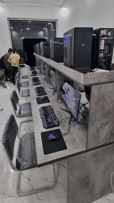 Game Club uchun 10ta igravoy Kompyuterlar stol stullari bn tayyor