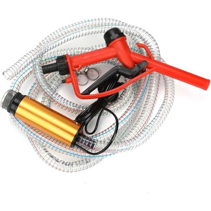 Помпа за източване на гориво в комплект с пистолет 12V или 24V