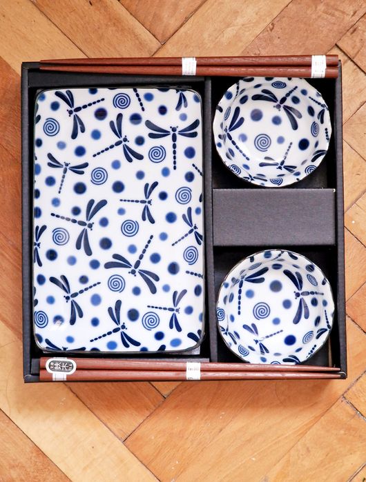 Set sushi blue dragonfly 6 bucati