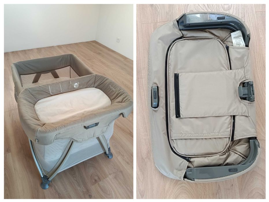 Patut Nuna Sena Sand cu masuta de infasat, saltea cocos si pilota