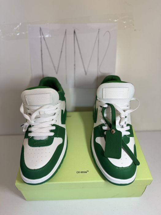 Adidasi Off-White Out Of Office white green Lace-Up Sneakers