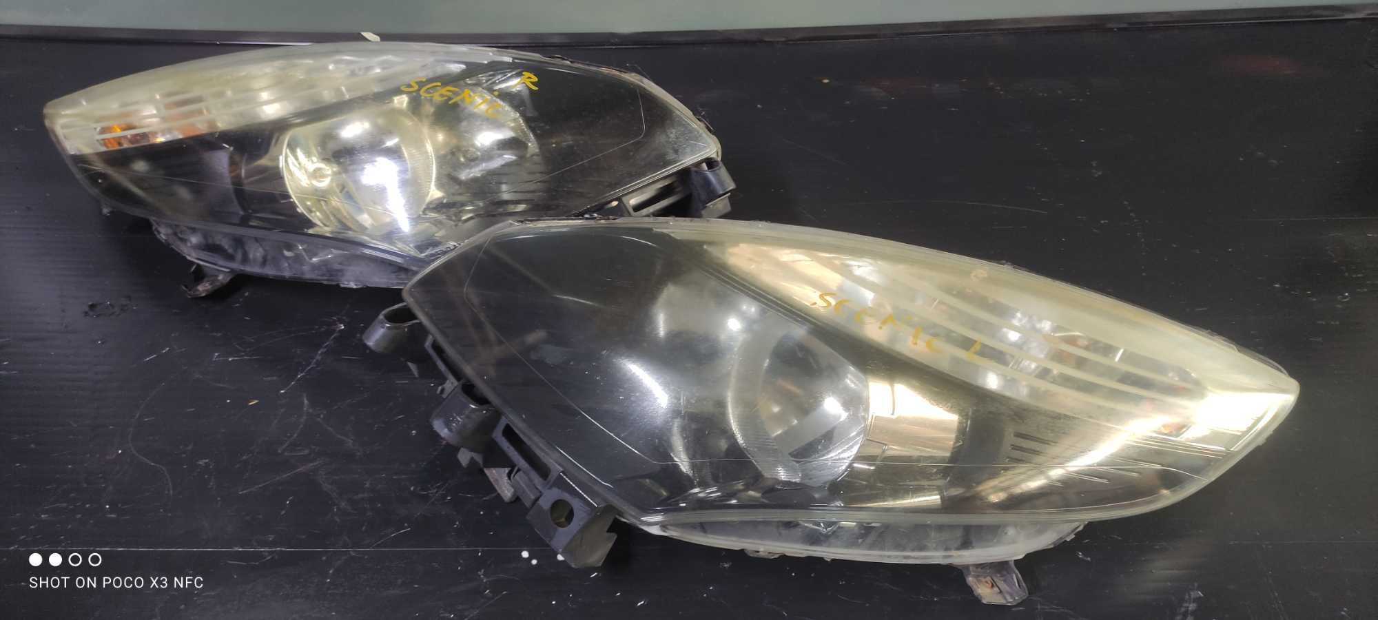 Far Stanga Dreapta Renault Scenic 3 Fundal Negru European