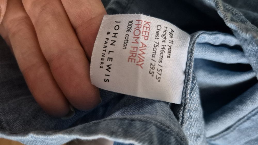 Дънкова риза за момиче John Lewis, 146 см.,11 г.