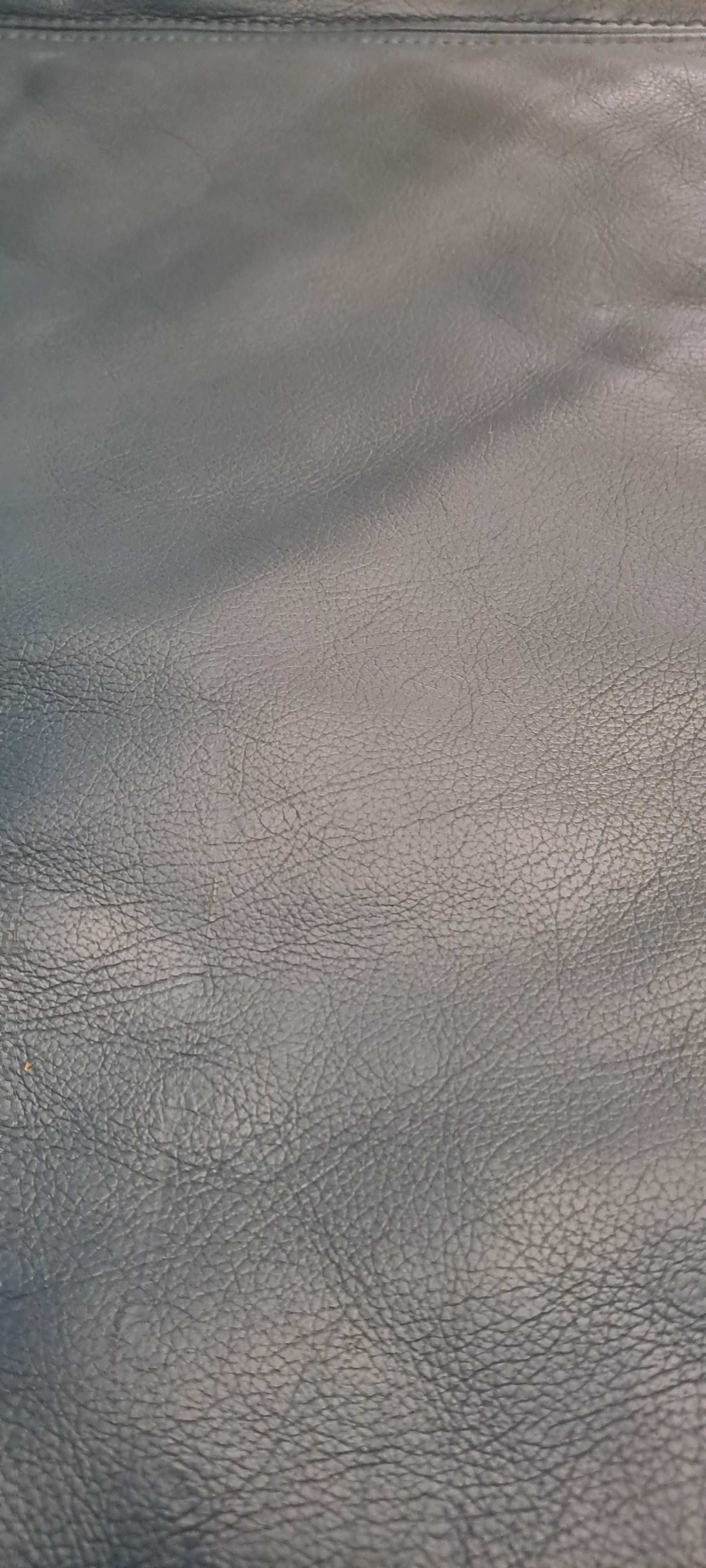 Диван с фотьойл от естествена кожа