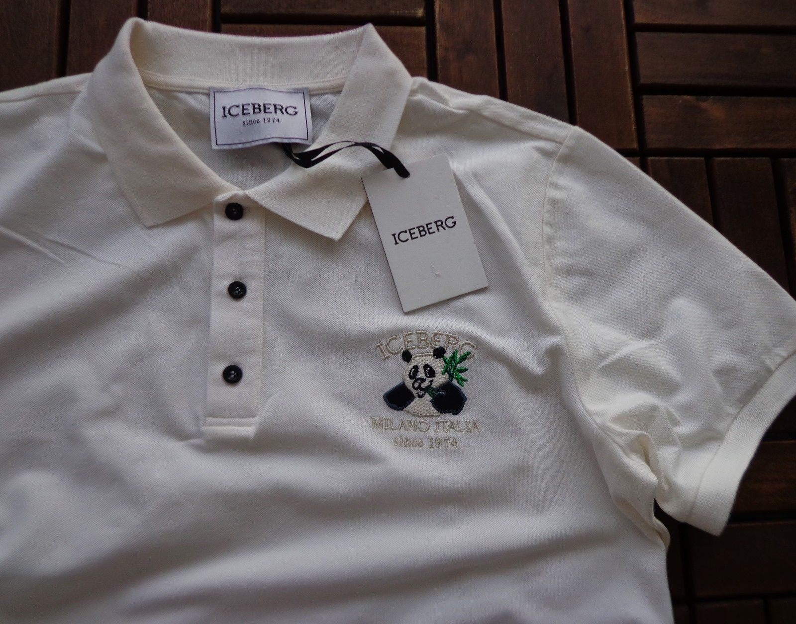 Мъжка поло тениска ICEBERG Panda Milano Italy размери M, XL