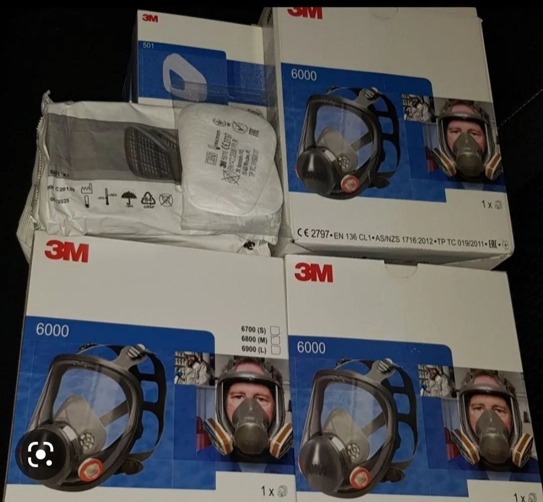 Mască 3M 6800 Vizieră + accesorii full , pentru muncă
