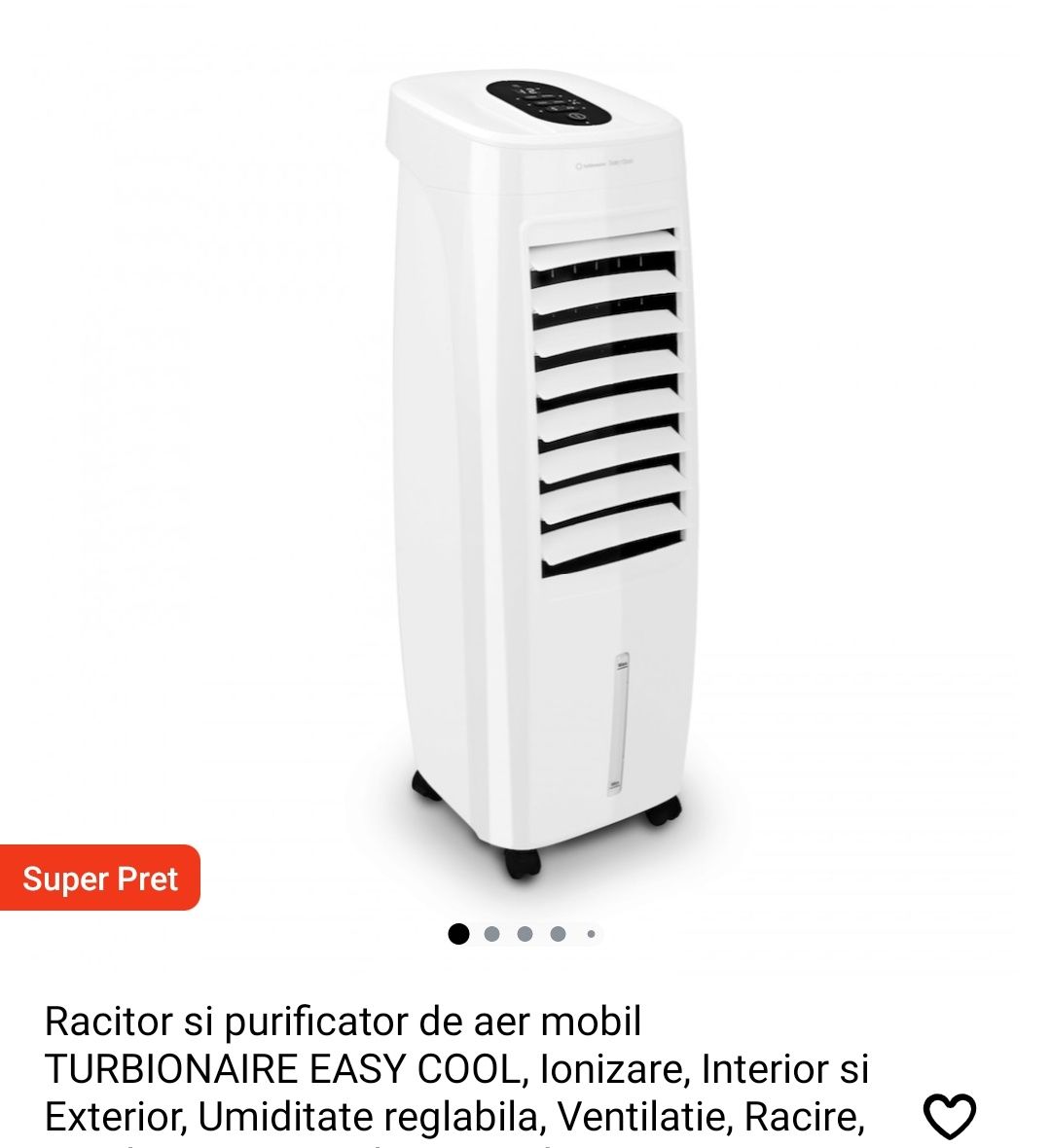 Racitor si purificator de aer mobil TURBIONAIRE EASY COOL