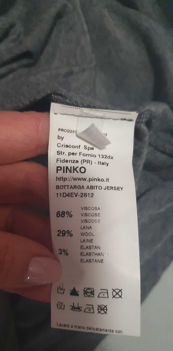 Pinko, Calvin Klein нова рокля с паети, размер М