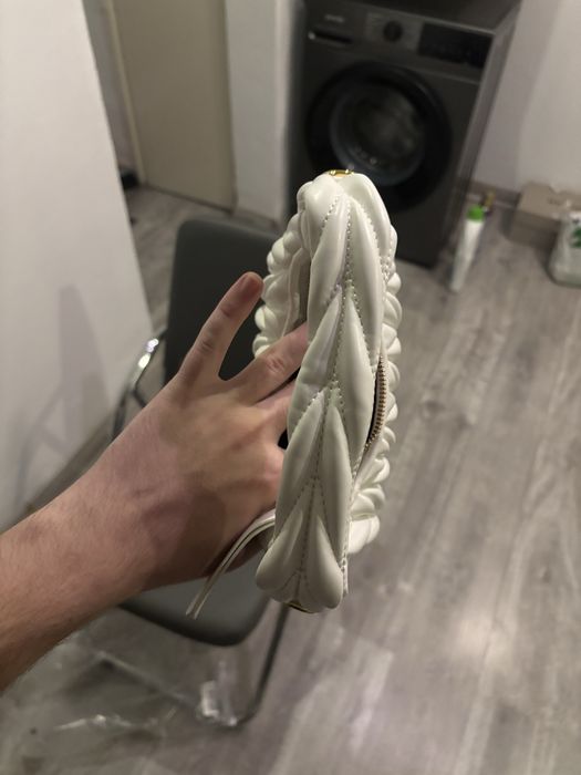 Geanta Miu Miu Mini Matelasse Alba