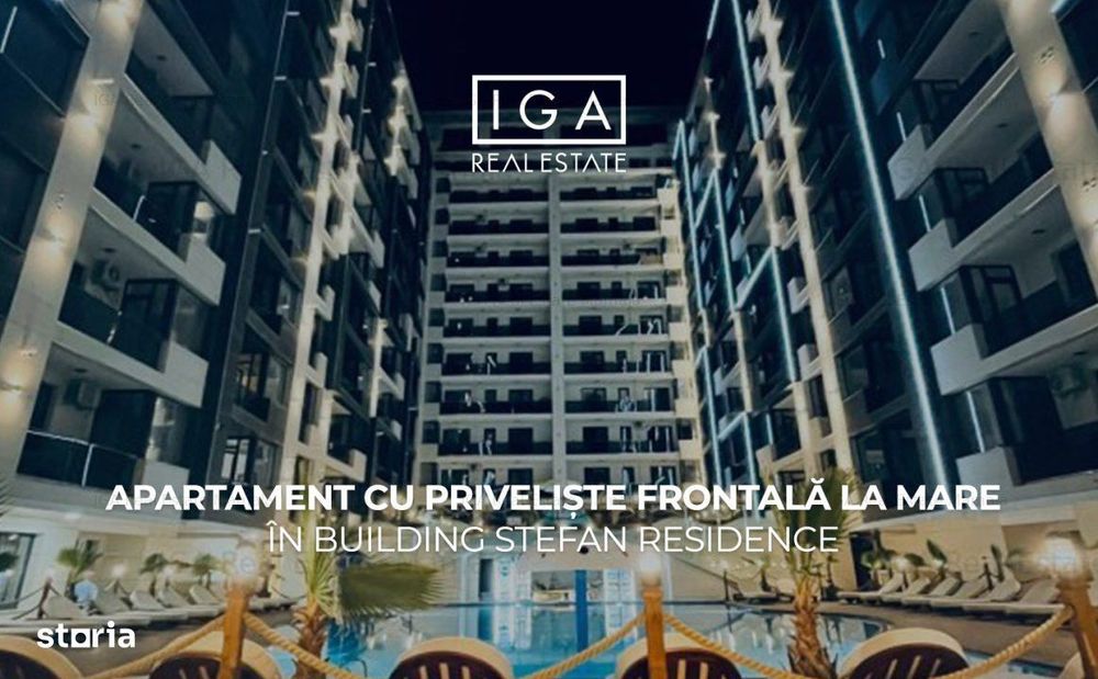 BUILDING STEFAN RESORT | Apartament mobilat cu vedere frontala la mare
