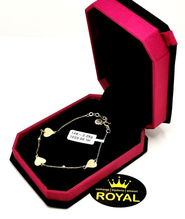 Bijuteria Royal bratara din aur 14k 2.28 gr