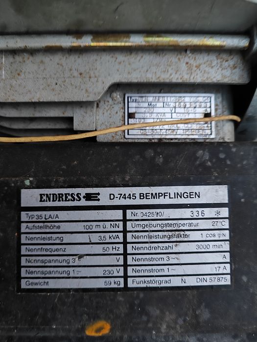 Vînd generator 3,5 kw