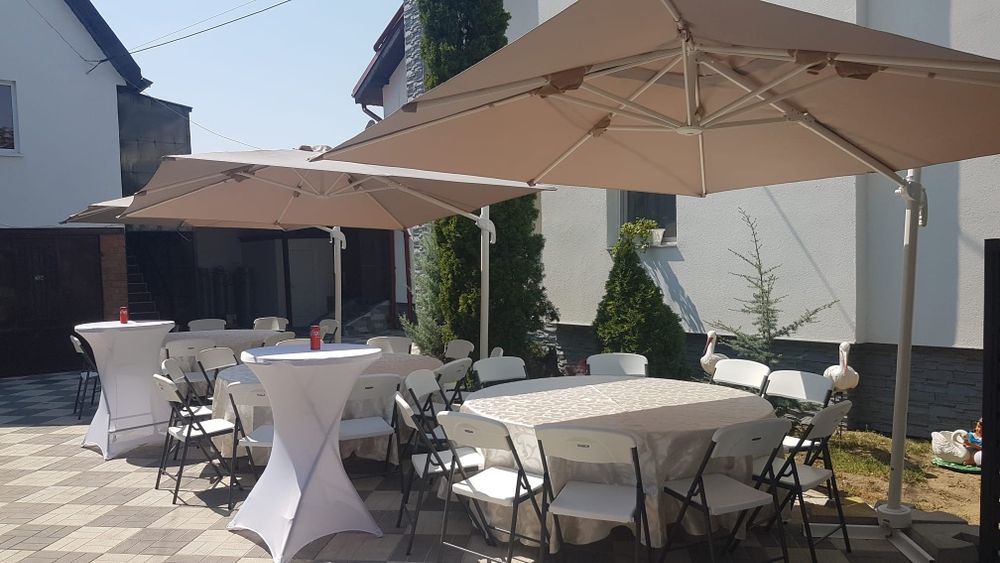 Mese de inchiriat,  mese cocktail,  scaune chiavari