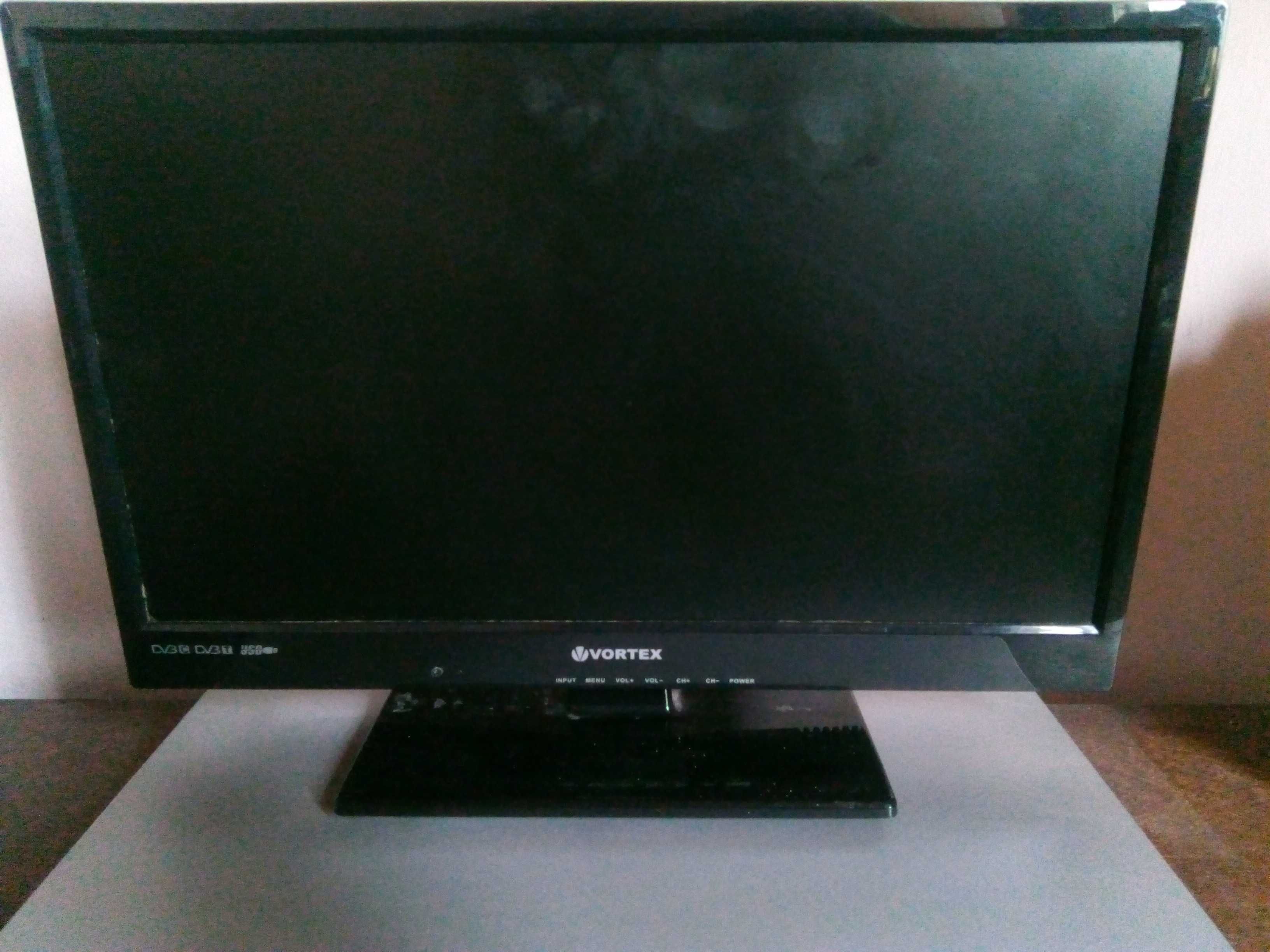 TV LED Vortex, diagonală 48 cm, pentru piese sau reparat.