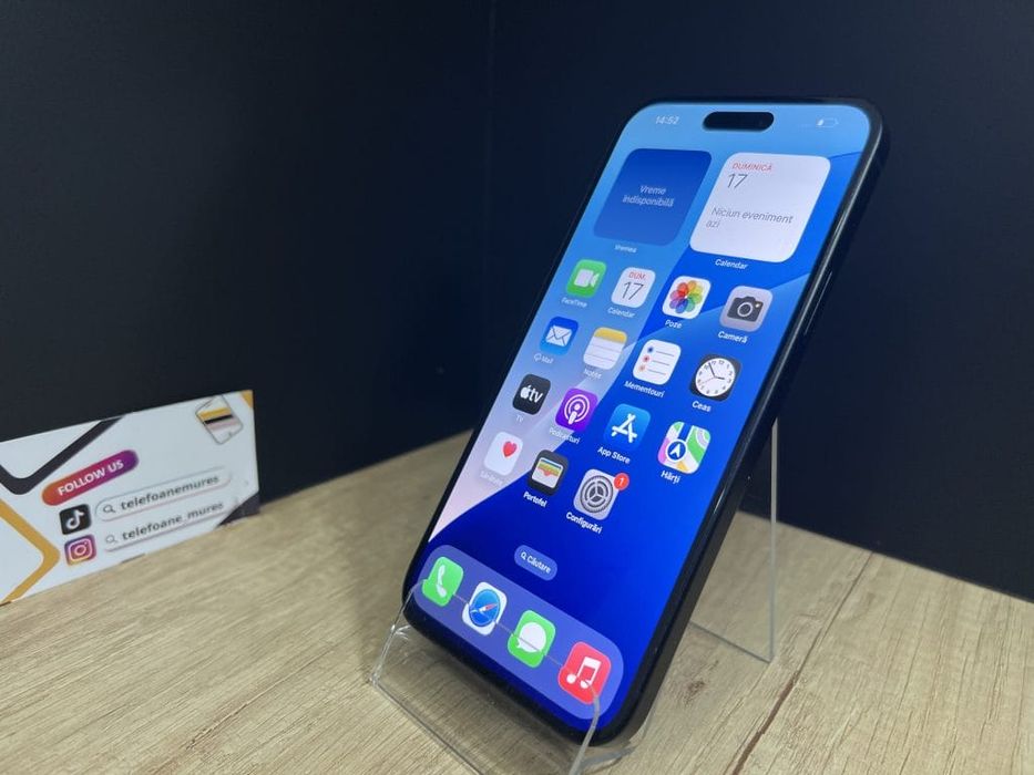 Iphone 15 Plus 128Gb Black 3 ani garanție, Telefoane Mureș