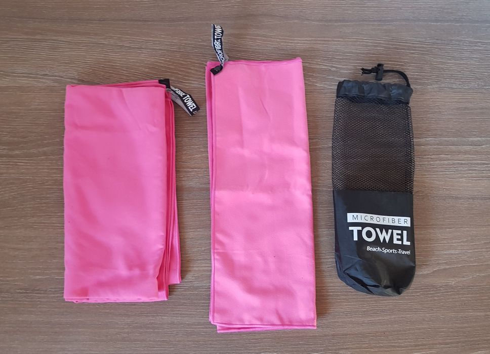 Set prosop din microfibră TOWEL beach sports travel, 2 buc/set purple