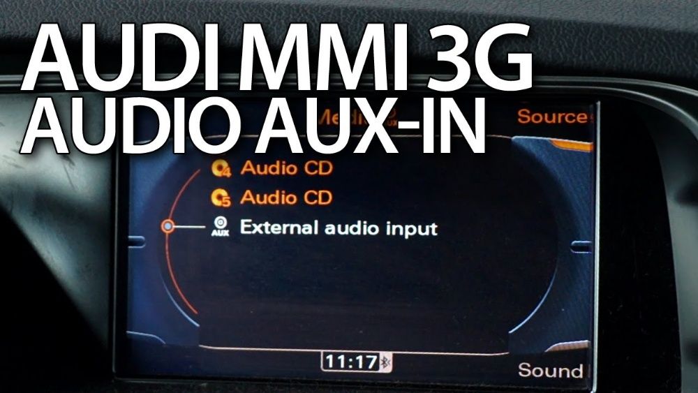 Bluetooth AUX музика Audi RNS-E /3G Audi Q5 A6 A4 Q7 A5 S5