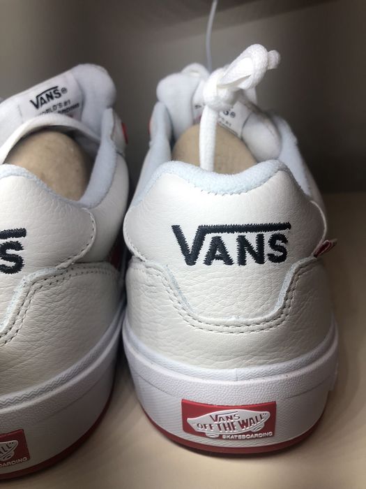 VANS PopCush естествена кожа, скейтърски обувки