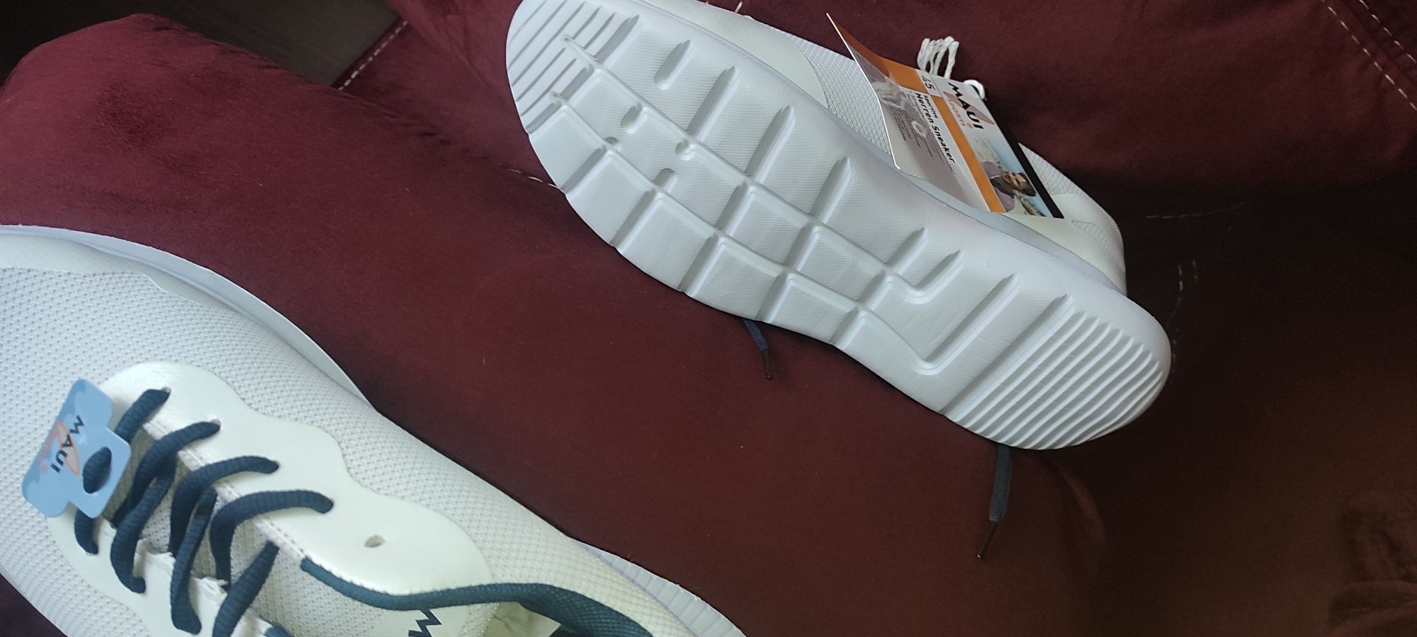 Sneaker albi bărbați material textil