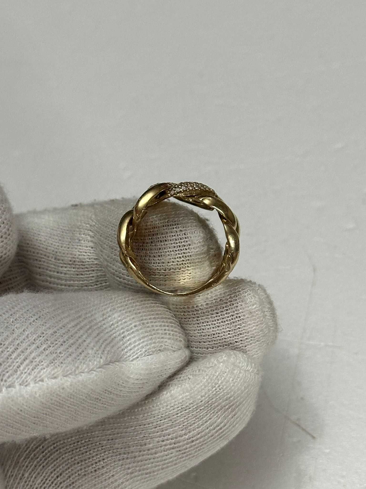INEL AUR 14K + Cristale Zirconia - Lat - Tip "Lant" - 5.4g - 315lei/gr
