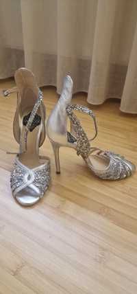 Sandale glitter argintii Atelier Faiblesse