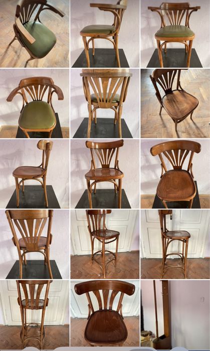 Vand mobilier bar lemn curbat.