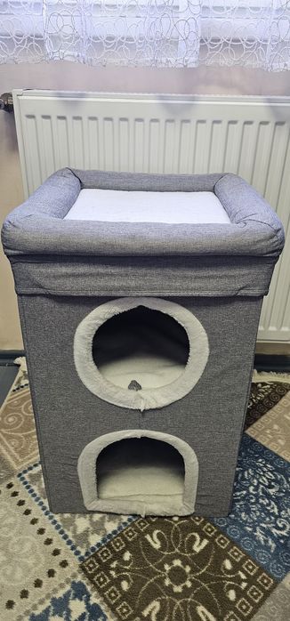 Casuta pisici pliabila noua