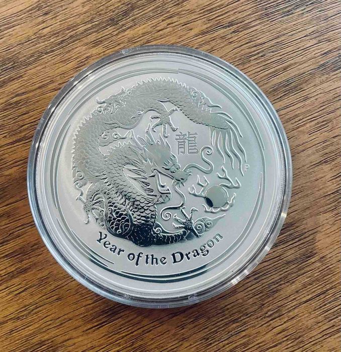 Сребърна Монета 10 унции Дракон